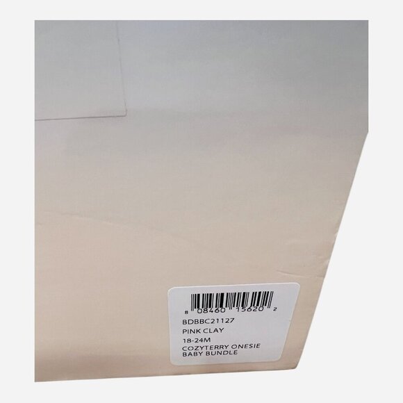 Barefoot Dreams CozyTerry® Bodysuit Baby Bundle Size 18-24 Months Pink Clay NWT - Picture 6 of 7